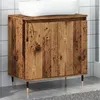 Image de vidaXL Armoire de salle de bain vieux bois 58x33x60 cm bois ingénierie, armoire, armoire de rangement de salle de bain, 857214