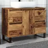 Image de vidaXL Armoire de salle de bain vieux bois 80x33x60 cm bois ingénierie, placard lavabo de salle de bain, meubles de salle de 857238