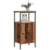 Image de vidaXL Table de chevet vieux bois 41x31x80 cm bois d’ingénierie, table d'appoint, armoire de lit, table d'appoint pour 857246
