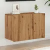 Image de vidaXL Meuble TV mural chêne artisanal 60x30x41 cm, support TV, armoire média, console TV, meuble HiFi, centre de 857664