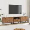 Image de Meuble TV à tiroir chêne artisanal 200x25x44 cm bois ingénierie