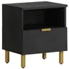 Image de vidaXL Table de chevet noir 40x33x46 cm bois d'ingénierie, table d'appoint, armoire de lit, table d'appoint pour chambre, 4017654