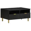 Image de Table basse noir 80x54x40 cm bois d ingénierie