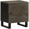 Image de vidaXL Table de chevet noir 40x33x46 cm bois de manguier solide, table d'appoint, armoire de lit, table d'appoint pour 4017680