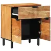 Image de Table de chevet 50x33x60 cm en bois massif d acacia