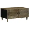 Image de Table basse gris clair 80x50x40 cm bois de manguier massif