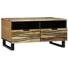 Image de Table Basse 80x54x40 cm en Bois Massif de Manguier