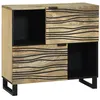 Image de Buffet 80x33.5x75 cm en bois massif de mangue