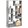 Image de Bibliothèque gris béton 72x20x120 cm bois d ingénierie