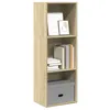 Image de Bibliothèque chêne sonoma 40x30x114 cm bois d ingénierie