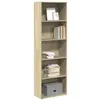 Image de Bibliothèque chêne sonoma 60x30x189 cm bois d ingénierie