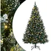 Image de vidaXL Sapin de Noël artificiel 300 LED 240 cm, arbre de Noël, sapin de Noël réaliste, ornement de Noël, faux sapin de Noël, 3315777
