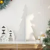 Image de vidaXL Arbre de Noël en bois pour décoration blanc 80 cm pin massif, décoration de sapin de Noël en bois, sapin de Noël en 858169