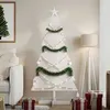 Image de Sapin de Noël - vidaXL - 150 cm - Bois de pin massif - Blanc - Style Scandinave-Nature