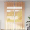 Image de vidaXL Rideaux en voile avec oeillets 2 pcs orange 140x260 cm, rideau en filet, rideau transparent, voile de fenêtre, 4102093