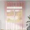 Image de vidaXL Rideaux en voile avec oeillets 2 pcs rose 140x260 cm, rideau en filet, rideau transparent, voile de fenêtre, 4102099