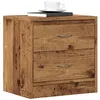 Image de vidaXL Table de chevet vieux bois 40x30x40 cm bois d'ingénierie, armoire, meubles de chambre à coucher, support de 855924