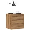 Image de vidaXL Tables de chevet 2 pcs chêne artisanal bois d'ingénierie, armoire, meubles de chambre à coucher, support de 855927