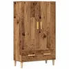 Image de vidaXL Buffet haut vieux bois 70x31x115 cm bois d'ingénierie 856914