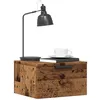 Image de Tables de chevet murales 2 pcs vieux bois 34x30x20 cm