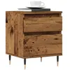 Image de Table de chevet vieux bois 40x35x50 cm bois d'ingénierie