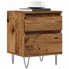 Image de Table de chevet vieux bois 40x35x50 cm bois d'ingénierie