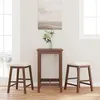 Image de chaises de bar avec coussins 2 pcs marron bois massif d hévéa