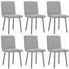 Image de Lot de 6 chaises GENERIQUE en velours et plastique H. 83 cm