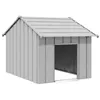 Image de vidaXL Niche pour chien avec toit noir 83x130x85 cm acier galvanisé, cage de chien, abri pour chien, cage pour animaux de 4100916