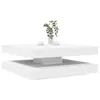 Image de vidaXL Table basse rotative à 360 degrés blanc 90x90x34,5 cm, table d'appoint, table de salon, table basse moderne, table de 3321351