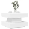 Image de Table basse rotative à 360 degrés blanc 50x50x34,5 cm