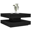 Image de Table basse rotative à 360 degrés noir 70x70x34,5 cm