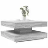 Image de Table basse rotative à 360 degrés sonoma gris 70x70x34,5 cm