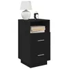 Image de vidaXL Tables de chevet 2 pcs avec 2 tiroirs noir 36x36x68 cm, table d'appoint, armoire de lit, table d'appoint 858581