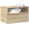 Image de Table de chevet murale chêne sonoma 45x26x28,5 cm