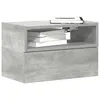 Image de Table de chevet murale gris béton 45x26x28,5 cm