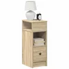 Image de vidaXL Table de chevet avec tiroir chêne sonoma 25x31x66 cm, table d'appoint, armoire de lit, table d'appoint pour la 858618