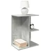 Image de vidaXL Tables de chevet 2 pcs gris béton 46,5x29x61 cm bois ingénierie, table de nuit, table de lit, table de bout, armoire 858657