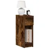 Image de Tables de chevet avec tiroir 2 pcs chêne fumé 20x36x60 cm