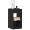 Image de vidaXL Tables de chevet avec tiroir 2 pcs chêne noir 35x34x66,5 cm, table d'appoint, armoire de lit, table d'appoint pour la 858716