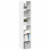 Image de vidaXL Bibliothèques 2 pcs empilable blanc 30x30x80 cm bois ingénierie, étagère, étagère à livres, support de livre, armoire 858804