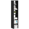 Image de Bibliothèques 2 pcs empilable chêne noir bois d ingénierie