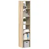 Image de Bibliothèques 2 pcs empilable chêne sonoma bois d ingénierie