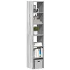 Image de Bibliothèques 2 pcs empilable sonoma gris bois d ingénierie
