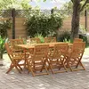Image de vidaXL 9-delige Tuinset 180x90x75 cm massief acaciahout3321529