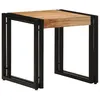 Image de Table basse 40x50x38 cm en bois massif d acacia
