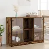 Image de vidaXL Buffet vieux bois 102x37x75,5 cm bois d'ingénierie, armoire de rangement, armoire latérale, buffet de salle à manger, 3318724
