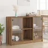 Image de vidaXL Buffet chêne artisanal 102x37x75,5 cm bois d'ingénierie 3318725