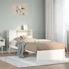 Image de vidaXL Lit bibliothèque sans matelas blanc 75x190cm bois de pin massif, lit, meuble de chambre à coucher, lit avec 3322370