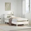 Image de vidaXL Lit bibliothèque sans matelas blanc 75x190cm bois de pin massif 3322856
